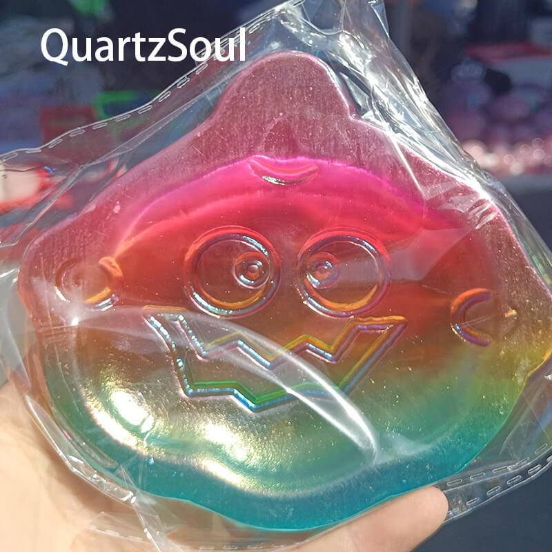 Vibrant Rainbow Bird Selenite Crystal for Crystal Wholesalers