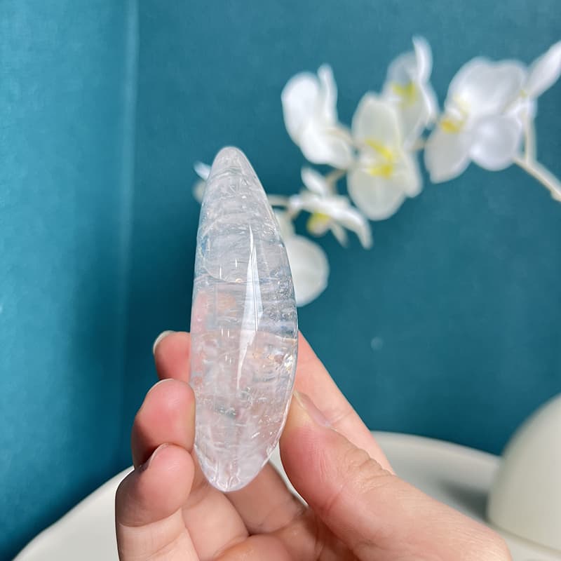  White Smoky Quartz Crystal Meditation and Energy Healing Tool