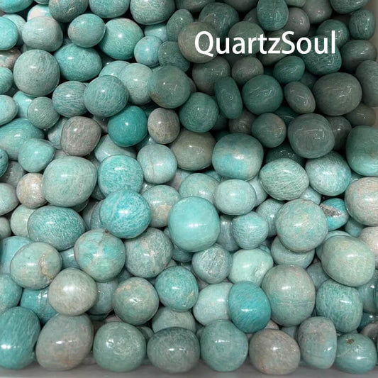 Wholesale Amazonite Tumbled Stones Bulk Crystal Supply