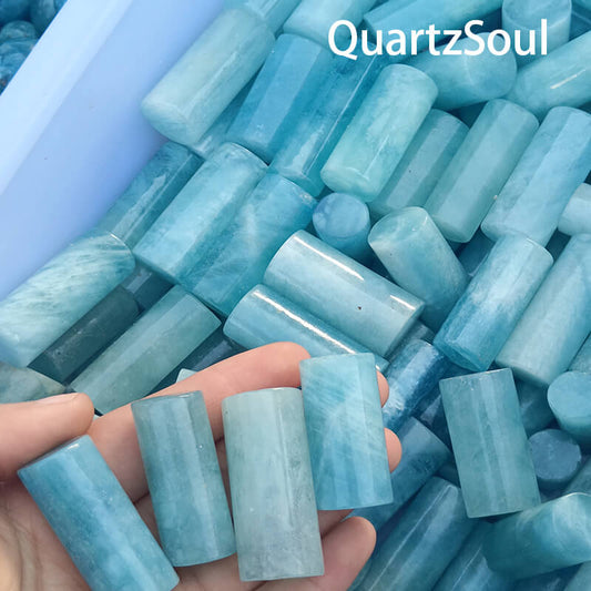 Premium wholesale aquamarine crystal cylinders bulk supply