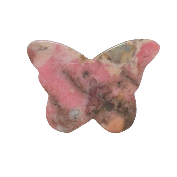 Wholesale Collection of Pink Butterfly Rhodonite Crystal Carvings