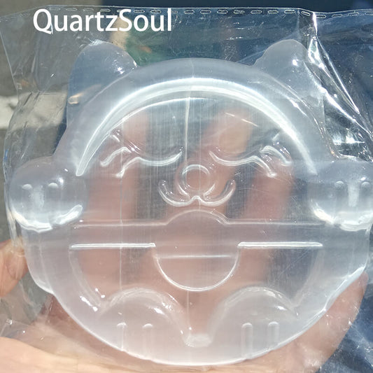 Cat shaped selenite crystal carving wholesale for crystal shops