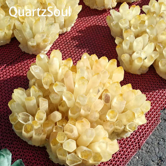 Wholesale Golden Citrine Crystal Cluster - Natural yellow hues for bulk purchase
