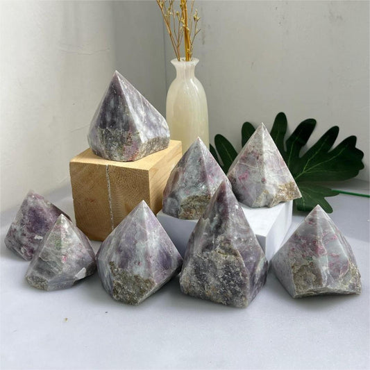 Premium Wholesale Lepidolite Crystal Point Natural Purple Healing Stone