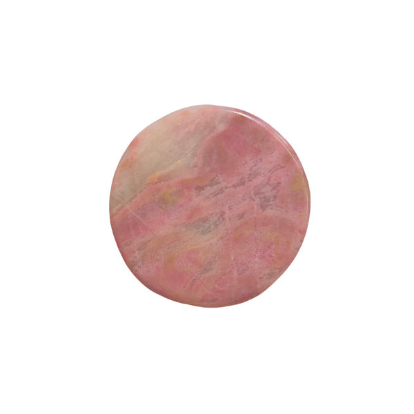 Close-up of rhodonite bear carving showcasing intricate artisan details