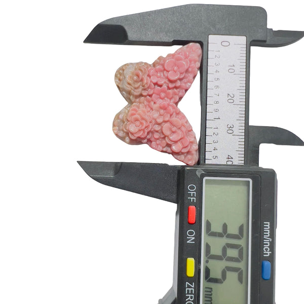 Bulk Wholesale Rhodonite Butterfly Carvings For Crystal Suppliers