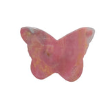 Collection of rhodonite butterfly carvings available for wholesale crystal suppliers