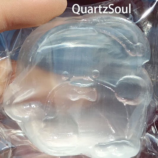Premium selenite penguin crystal carving for wholesale crystal suppliers