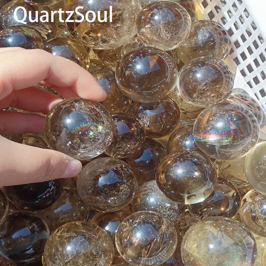 Premium wholesale smoky quartz crystal spheres for retailers