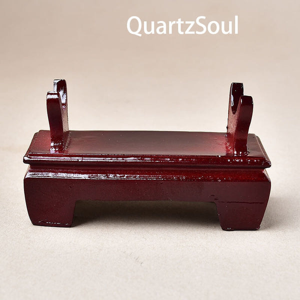 Wooden Crystal Display Stand for Gemstones and column