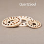 Handcrafted wooden crystal ball display stand for spheres and minerals