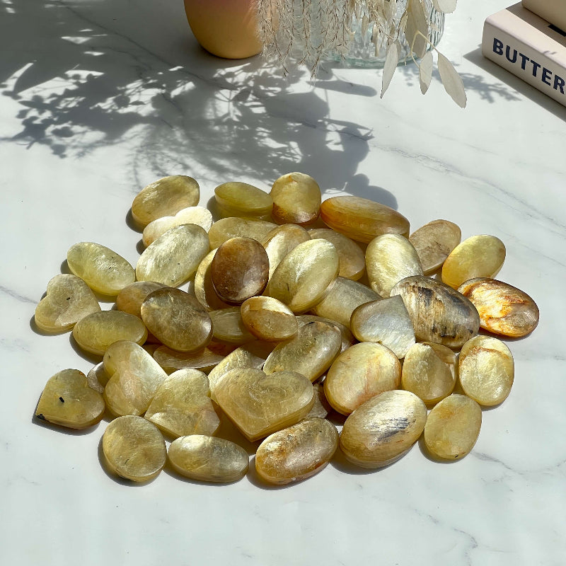 Natural Yellow Lepidolite Crystal Collection Wholesale