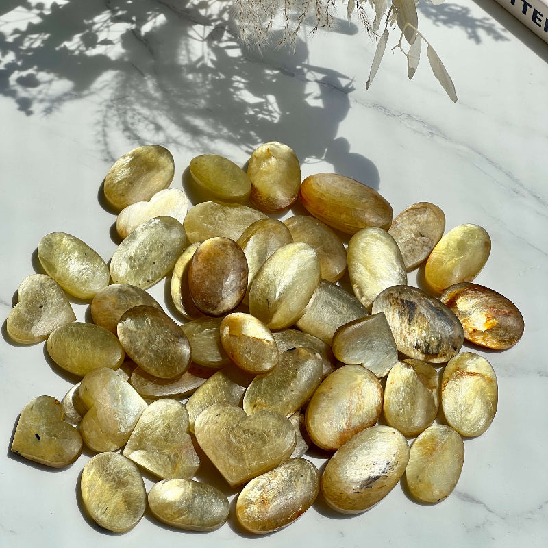 Yellow Lepidolite Spiritual Healing Stone for Emotional Balance