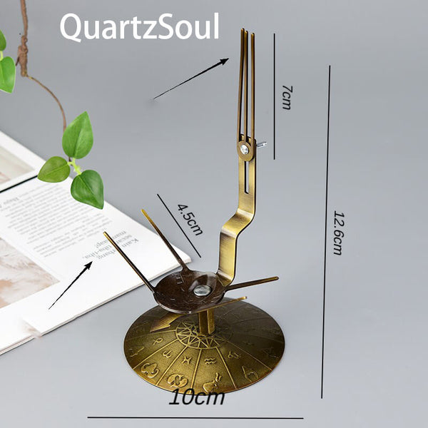 Metallic Crystal Display Stand for Gemstone Specimens