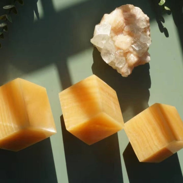 Natural Calcite Crystal Showing Unique Crystalline Structure