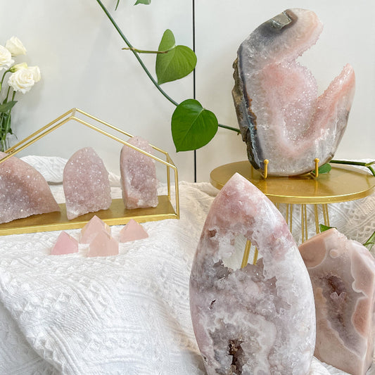 Pink Amethyst Crystal Used for Meditation and Spiritual Practice