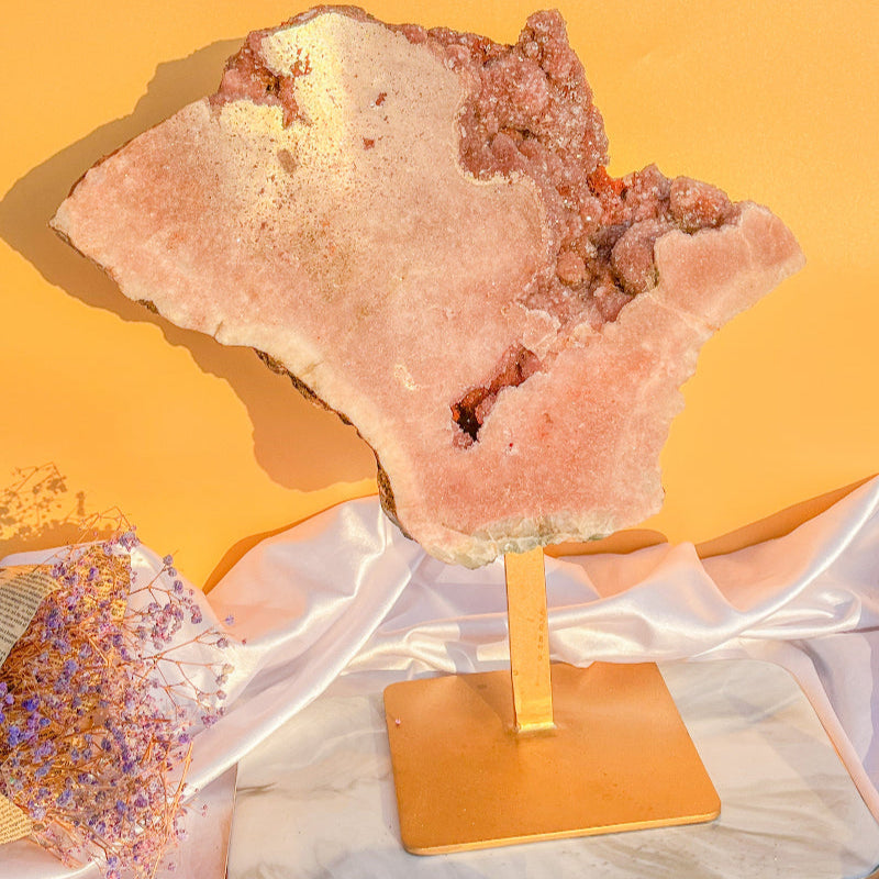 Premium Pink Amethyst Free Form Crystal Healing Stone Wholesale