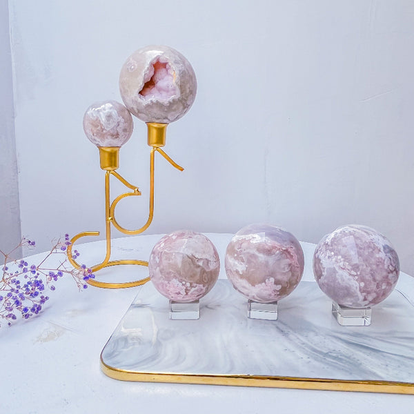 Premium Pink Amethyst Sphere Crystal Healing Stone Wholesale