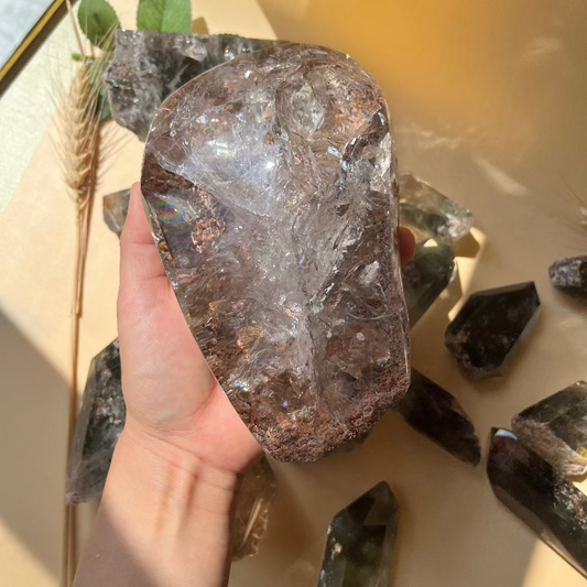 Premium Garden Quartz Crystal Specimen with Natural Inclusions