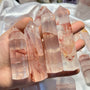 Natural Rose Quartz with Ice Quartz crystal healing stone wholesale